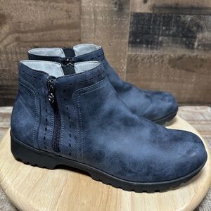 Jambu Jsport Women's Blue Jenna Casual Side Zip Bootie S9JNA73 Size 10M